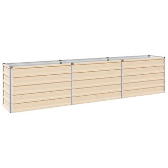 vidaXL Cama De Jard&iacute;n Elevada Marfil 240 X 40 X 55 Cm Vidaxl