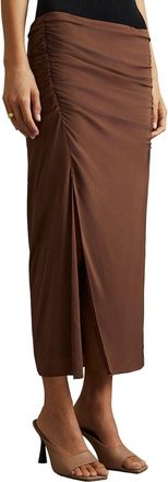 Reiss Lisa Ruched Midi Skirt