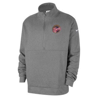 Nike Indiana Fever Club Nike Mens WNBA Half-Zip Top in Grey | II0558-063