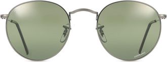Ray-Ban RB3447 Round Metal Polarized 004/G4 Mens Sunglasses Gunmetal Size 53