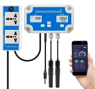 OEM Controlador Inteligente De Ph Y Orp Con Monitorizaci&oacute;n Y Dosificaci&oacute;n Remota En Agua, Sondas Reemplazables 3 En 1 De Ph/orp/temperatura Para Hidropon&iacute;