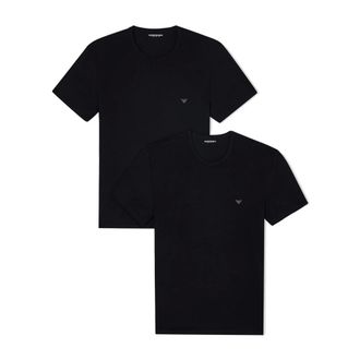 Emporio Armani T-Shirts, male, Black, Size: S Stretch Cotton T-Shirt Set