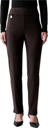 Joseph Ribkoff Klassieke Tailored Slim Pant - Dames - Slim Fit Broeken - Bruin - 2XL - Polyester - Broeken