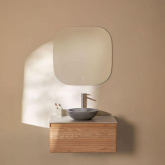 Sklum Conjunto De Mueble De Ba&ntilde;o En Madera De Fresno Tedrik Sklum