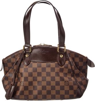 Louis Vuitton Brown Damier Ebene Coated Canvas Verona Pm (Authentic Pre-Loved)