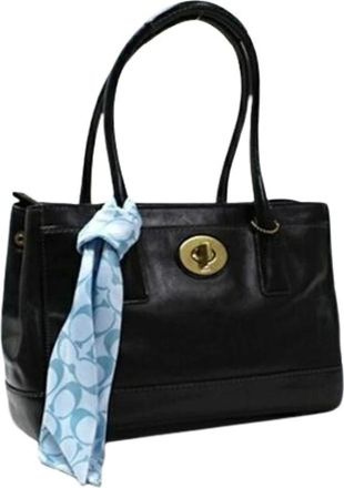 Coach Pre-owned Handbags, female, Black, Size: ONE SIZE Pre-owned Leather Shoulder Bag