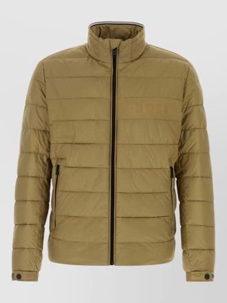 HUGO BOSS polyester padded jacket high collar pockets