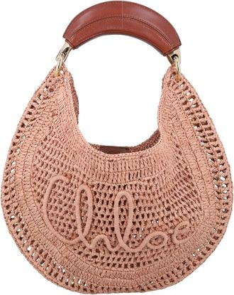 Chlo&eacute; Handbags, female, Beige, Size: ONE SIZE Beige Summer Banana Handbag