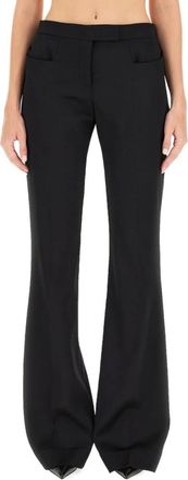 Tom Ford Elegante wollen broek met uitlopende pijpen - Dames - Wijde Broeken - Zwart - XS - Wol - Broeken