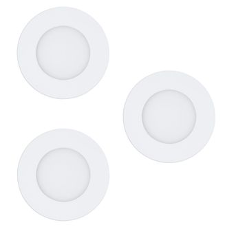 Eglo Eglo - Set Of 3x Fueva-z Recessed Lights, White &Oslash;8.5 - Tw - Zigbee, Bluetooth