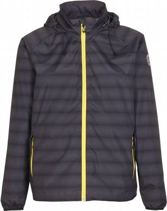Killtec Mens Fedon Allover Packable Rain Jacket In Dark Gray