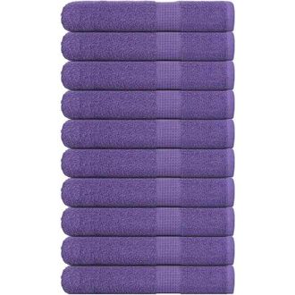 vidaXL Asciugamani per Sauna 10 pz Viola 80x200cm 360g/m&sup2; 100% Cotone - Vidaxl