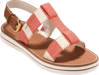 Cole Haan Pich Long Weekender Canvas Sandal