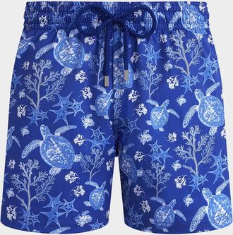 Vilebrequin Men & apos;s Stretch X-Ray Turtles Swim Trunks