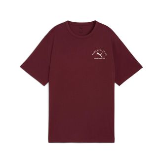 Puma T-Shirt PUMA CLASS RELAXED TEE, Damen, Gr. XS, rot (ruby shimmer), Jersey, Obermaterial: 100% Baumwolle, unifarben, relaxed fit normal, Rundhals, Shir