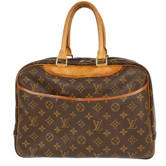 Louis Vuitton Deauville Handbag Monogram Canvas Brown Canvas Handbag (Pre-Owned)