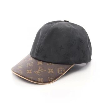 Louis Vuitton Pre-owned Accessories, male, Black, Size: ONE SIZE Pre-owned LV Get Ready Monogram Silk Polyester PVC Cap