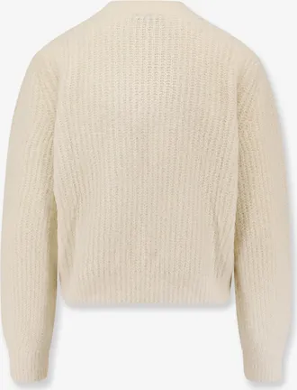 A.P.C. Womens Wool Blend Sweater Beige Alpaca