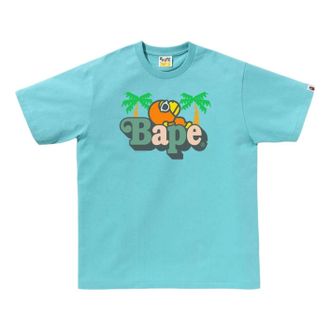 A Bathing Ape Colors Milo On Bape Summer T-Shirt Blue 2L30-110-010-BLU