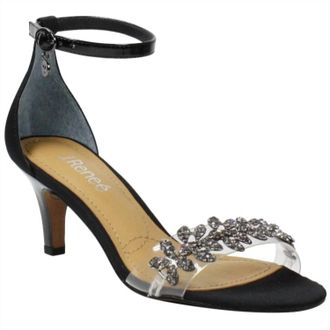 J. Rene&eacute; Womens Hartleigh Sandals In Black Satin