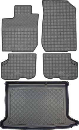 OEM Juego De Alfombrillas De Goma Para Coche Y Maletero Para Dacia Sandero Ii Hatchback (5 Puertas) Desde Diciembre De 2012