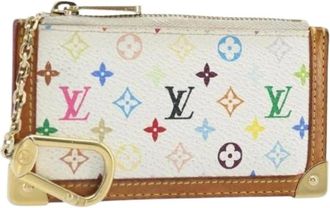 Louis Vuitton Pre-owned Wallets, female, White, Size: ONE SIZE Pre-owned Canvas Wallet