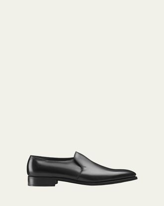 John Lobb Mens Edward Leather Loafers