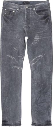 Purple P005 faded-effect slim jeans - men - Cotton/Spandex/Elastane - 30 - Grey