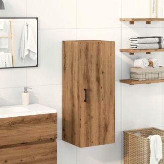 vidaXL Mobile a Parete Rovere Artigianale 34,5x34x90 cm in Truciolato - Vidaxl