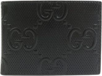 Gucci Pre-owned Lange portemonnee (bi-fold) - Heren - Vintage Accessoires - Zwart - ONE Size - Leer - Vintage