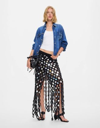 Desigual Pareo alluncinetto nero con paillettes