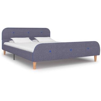 vidaXL Giroletto senza Materasso Grigio Chiaro 140x200 cm Tessuto - Vidaxl