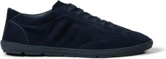Brunello Cucinelli Suede Lichtgewicht Sneakers - Heren - Sneakers - Zwart - 42 EU - Leer - Schoenen