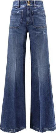 Seafarer Jane Wide Jeans - Dames - Loose Fit Jeans - Blauw - W29 - Katoen - Jeans