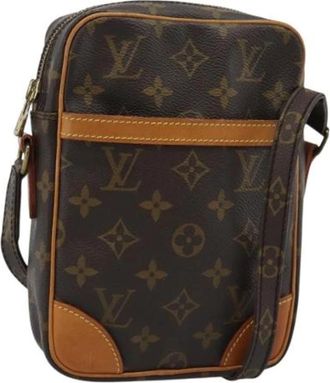 Louis Vuitton Pre-owned Danube Shoulder Bag - Dames - Vintage Schoudertas - Bruin - ONE Size - Leer - Vintage