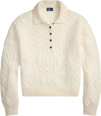 Polo Ralph Lauren Truien - Dames - Ronde hals truien - Beige - XS - Truien & Vesten