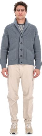Drumohr Steve McQueen Shawl Collar Merino Wool Cardigan