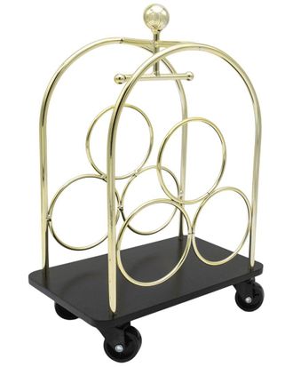 Godinger Luggage Cart Bottle Rack