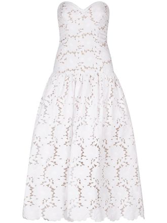 Silvia Tcherassi Margie organic cotton dress - women - Organic Cotton - L - White