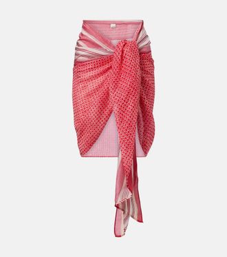 Isabel Marant Copricostume in cotone e seta con stampa