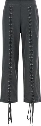 Rotate Lacing Pants - Dames - Straight fit broeken - Grijs - S - Katoen - Broeken