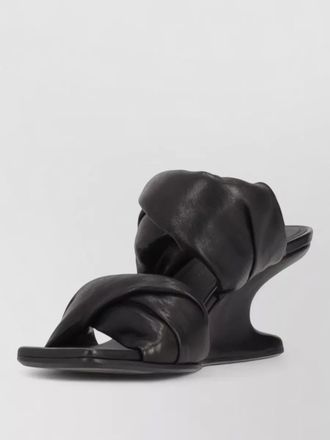Rick Owens cantilever sandals sculptural heel twisted straps
