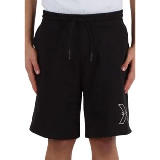 John Richmond Fleece Bermuda Shorts Stijlvol Comfortabel - Heren - Korte Broeken - Zwart - S - Katoen - Korte Broeken