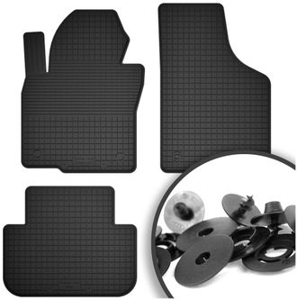 OEM Alfombrillas De Goma + Topes Para: Volkswagen Caddy 2k Fl Monovolumen (2010-2015)