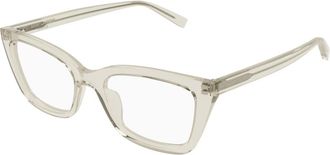 Saint Laurent Glasses, unisex, Beige, Size: 53 MM SL 911
