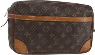 Louis Vuitton Pre-owned Clutches, female, Brown, Size: ONE SIZE Pre-owned Compiegne 28 Clutch Bag