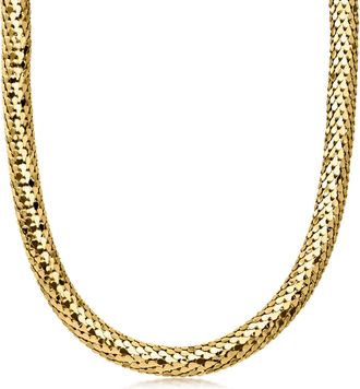 Ross-Simons Italian 14kt Yellow Gold-Plated Scale-Pattern Necklace