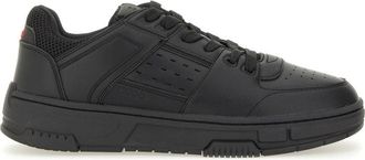 HUGO BOSS Low-Top Mesh-Detailed Polyester Sneakers