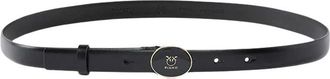 Pinko Cintur&oacute;n Redondo de Esmalte - Accessories - Mujer - Negro - XS