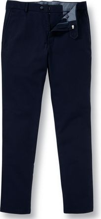 CHARLES TYRWHITT Mens Chino Trousers - Ultimate Non-Iron Stretch Navy Chinos for Men - Slim Fit - Smart Casual Cotton Chinos for Work, Travel & Everyday Wear